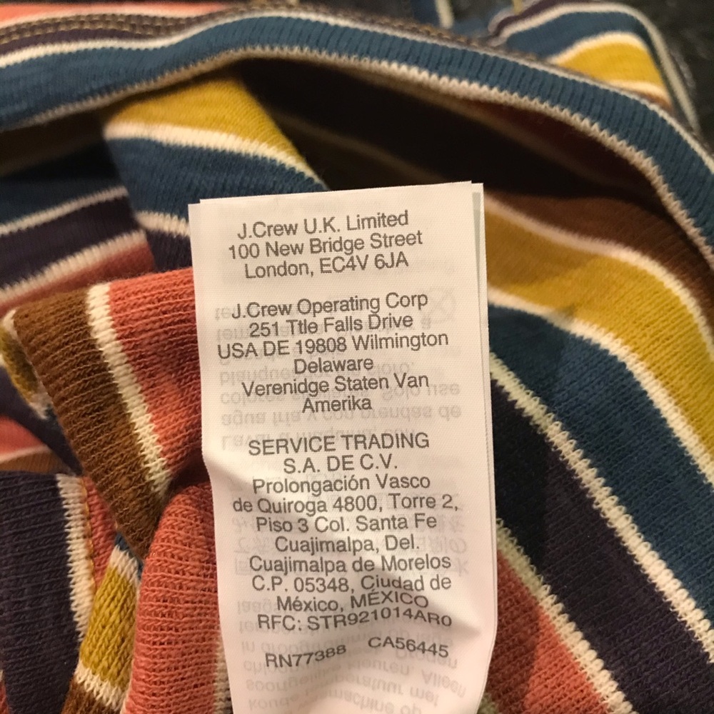 Madewell Striped Faux Wrap Tank Top NWT - Picture 8 of 8